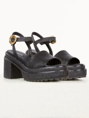 Cult Gaia EU36 US6 Platform Sole Raffia Azariah Sandals EUC Like New!